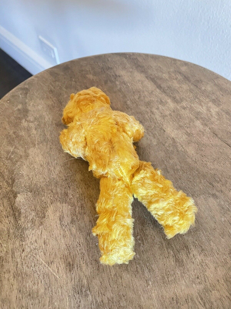 Vintage Mohair Teddy Bear Jointed Medium with Bow 1900's