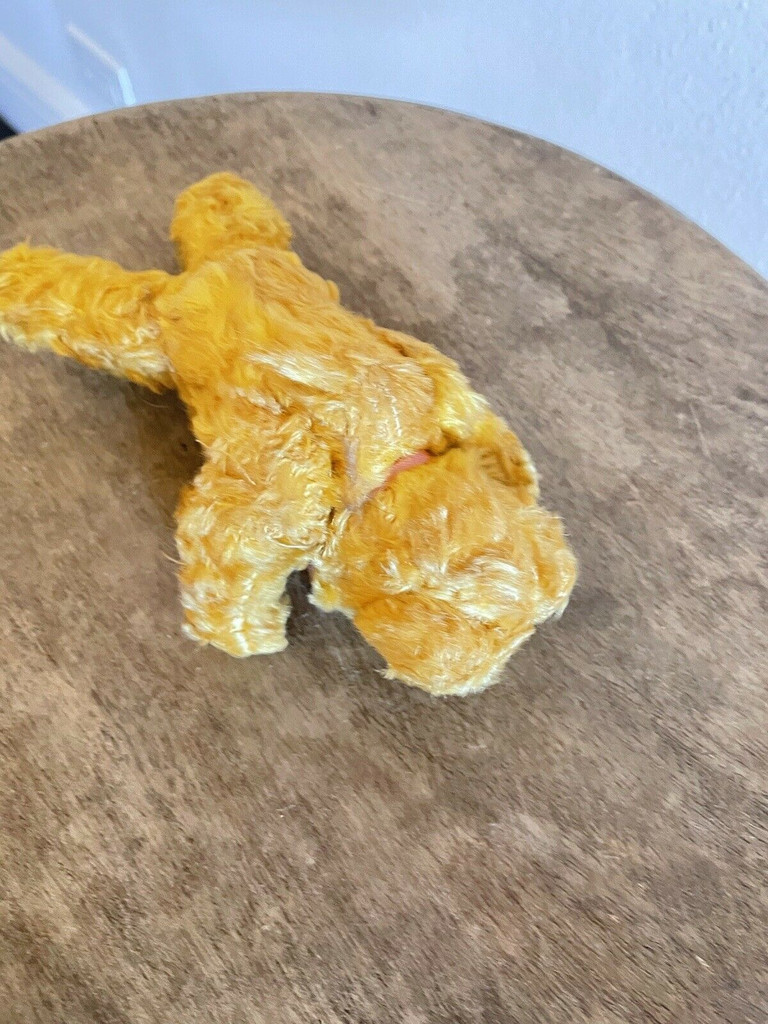 Vintage Mohair Teddy Bear Jointed Medium with Bow 1900's