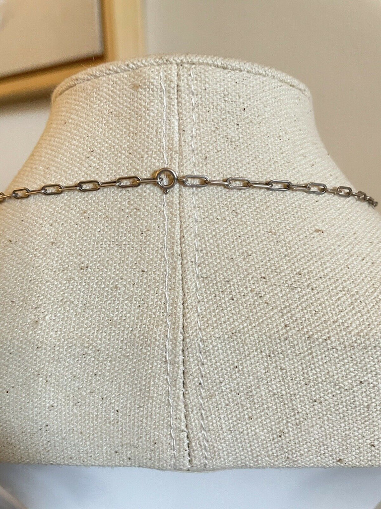 Vintage Turquoise Sterling Silver Bib Necklace w Eagle Feathers