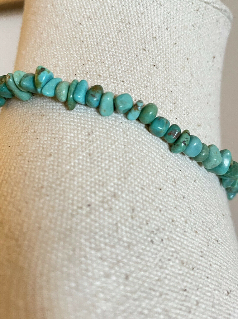 Vintage 16" Turquoise Necklace Southwest Handmade Choker