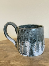 Celia Cole Black White Coffee Mug Cup Sanford North Carolina Pottery