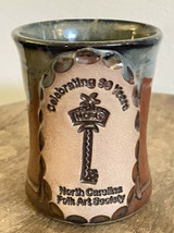 2018 North Carolina Folk Art Society Coffee Cup Mug North Carolina Pottery