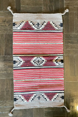 Vintage Native American Navajo Tribal Saddle Blanket Rug
