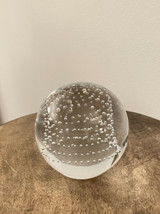 Mint 4” Crystal Sphere Globe Round Paperweight