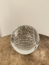 Mint 4” Crystal Sphere Globe Round Paperweight
