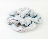 Avant Garde - Clay Sculpture of Intestines - White & Blue with Red
