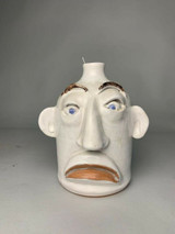 Poppeytown Pottery Face Jug, Riley 3.24 94 Peppertown Mississippi