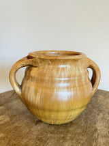 Vintage North State Pottery Mustard Yellow Stoneware Medicine Jar