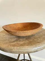 Primitive Turned Wooden Low Bowl 2 Americana 19th Century PA NY NJ CT NC SC