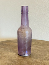 5.75” Amethyst Purple Glass Bottle Late 1800's-1900's
