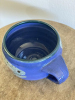  Belding XL Rainbow Trout Blue Fishing Mug North Carolina Pottery 
