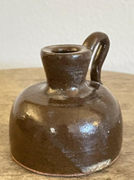  Shirley Luck's Ware Brown Mini Jug 1991 North Carolina Pottery 