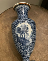 Royal Bonn German Urn / Vase - Blue & White 19th Century Vase Good condition