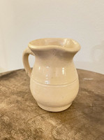 P.R. Smith Mint Cond White Mini Creamer Alabama Norman Smith Family Stoneware