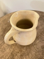 P.R. Smith Mint Cond White Mini Creamer Alabama Norman Smith Family Stoneware