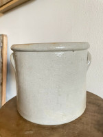 Antique Salt Glaze Stoneware S L Pewtress & Co Fair Haven Cobalt Blue Decorated