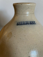 C. Hart & Son Sherburne NY Utica Whites Salt Glazed Jug Excellent Condition