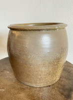 Salt Glazed Early 19th C Stoneware Crock 5 Quart Great Condition Storage Jar