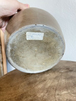 Salt Glazed Early 19th C Stoneware Crock 5 Quart Great Condition Storage Jar