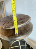 Nell Staub Pottery Missoula Montana Signed Mountain Southwest Cabin Large Plate