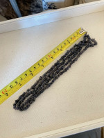 Vintage 34" Natural Tumble Blue Stone Necklace Southwest Long Necklace Handmade