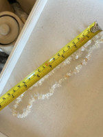 Vintage 20" Stretch Tumbled Quartz Necklace Southwest Handmade Choker