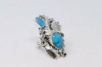 Navajo Handmade Sterling Silver Turquoise Bracelet By Darlene Begay