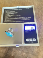 Navajo Sterling Silver Turquoise Ring Native American Size 7.5