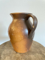 Double Handled CR Auman Art Pottery Unsigned Seagrove NC North Carolina