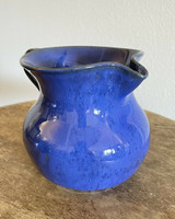 Nell Cole Graves Blue Medium Pitcher North Carolina Art Pottery Jugtown Seagrove
