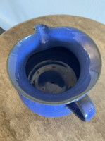 Nell Cole Graves Blue Medium Pitcher North Carolina Art Pottery Jugtown Seagrove