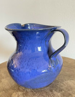 Nell Cole Graves Blue Large Pitcher North Carolina Art Pottery Jugtown Seagrove