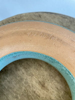 Neolia Cole Green Art Pottery Flower Ring Chip n Dip Sanford NC North Carolina