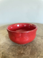 Ben Owen III Mini Bowl 1 Chinese Red Seagrove North Carolina Pottery Urn Vase
