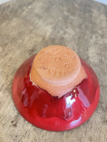 Ben Owen III Mini Bowl 2 Chinese Red Seagrove North Carolina Pottery Urn Vase