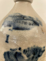 Webster & Bergen North Bay 1 Gallon Stoneware Jug Cobalt New York NY Pottery
