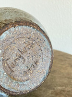  Tanghetti Vintage 1976 North Carolina Art Studio Pottery Small Urn Crock 