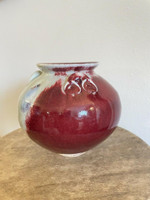  Joseph Sand Anthony Perillo Red NC Pottery Wood Fired Clay Small Pot Urn Vase 