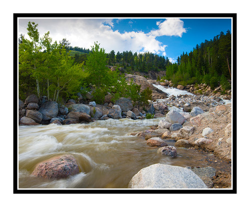 Alluvial Fan at Sunset in Rocky Mountain National Park, Colorado 2180