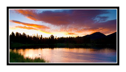 Sprague Lake Sunrise in Rocky Mountain National Park, Colorado 1561 Pano 1:2