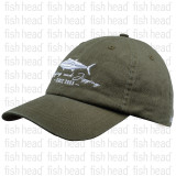 Fish Head Dogtooth Cap Olive Green