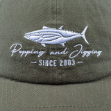 Fish Head Dogtooth Cap Olive Green