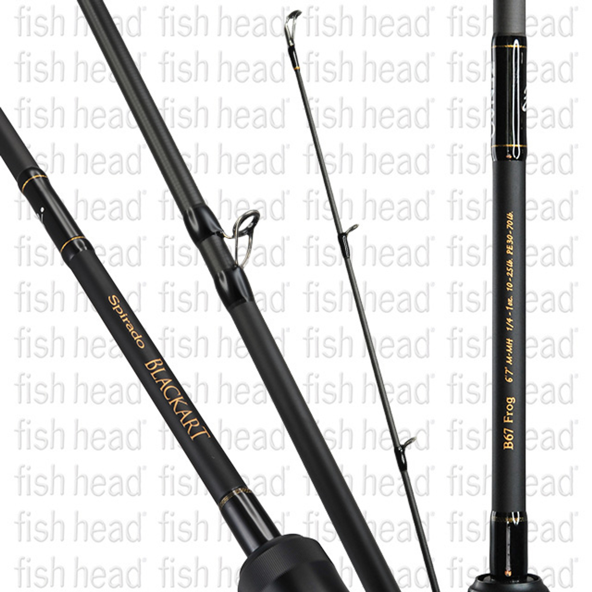 Zenaq Spirado BLACKART B67 Frog Baitcast Rod - Fish Head