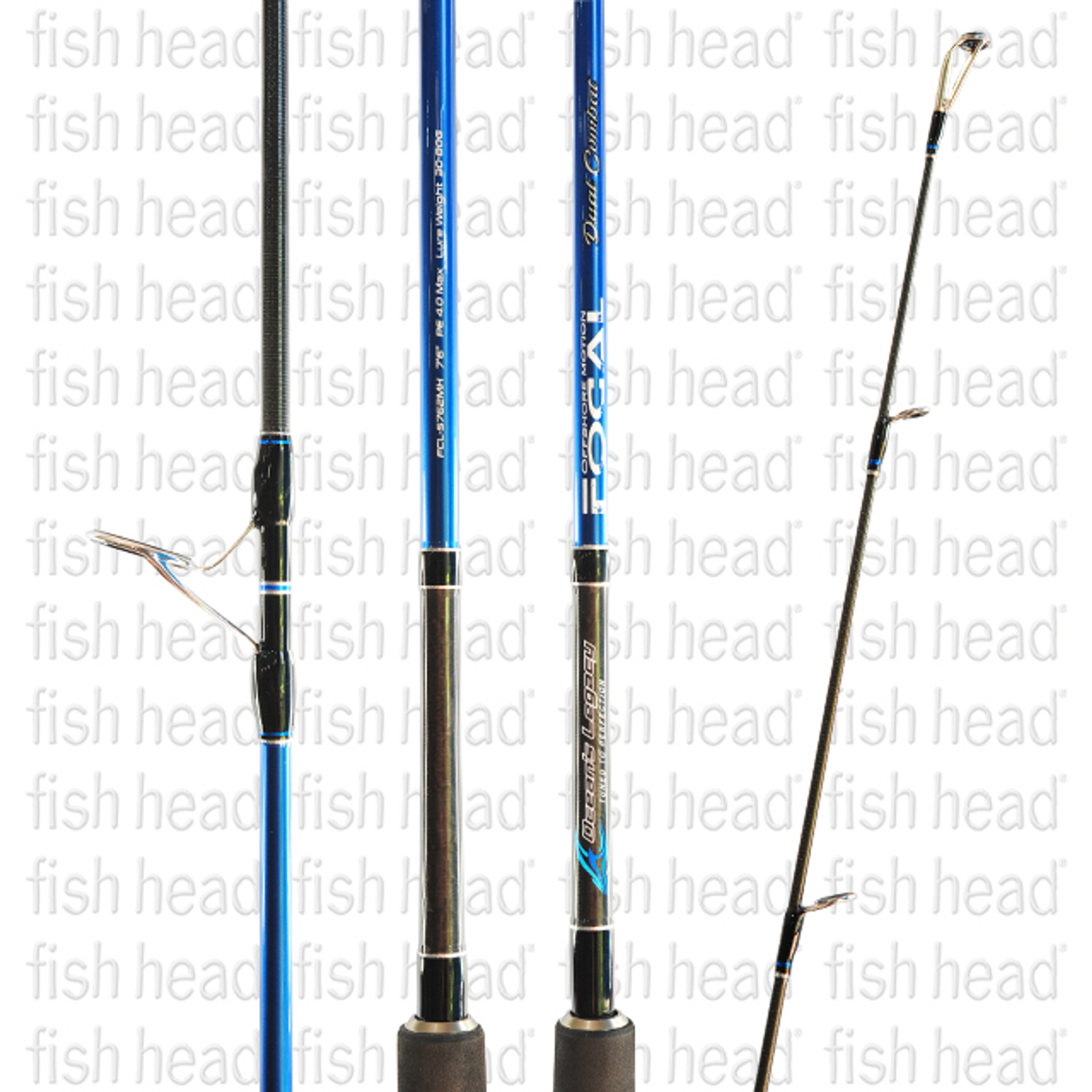 Oceans Legacy Focal Spin Series Spinning Rods - Fish Head