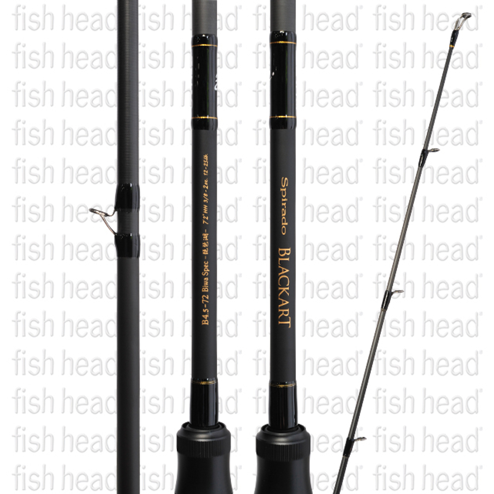 Zenaq Spirado Blackart B4.5-72 Biwa Spec Baitcast Rod - Fish Head
