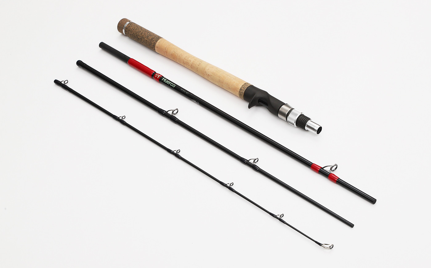 ロッド Huerco XT610-4C+ Huerco XT610-4C+ Travel Baitcast Rod - Fish Head