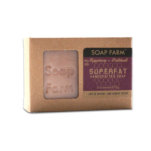 Superfat Raspberry + Patchouli 6 oz bar soap, handmade, all natural Superfat Raspberry + Patchouli 6 oz bar soap, handmade, all natural