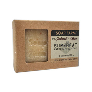 SUPERFAT Natural Handcrafted Soap Oatmeal-Clove 6 oz bar SUPERFAT Natural Handcrafted Soap Oatmeal-Clove 6 oz bar