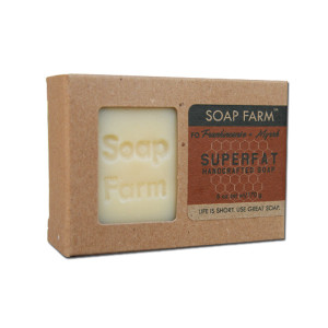 Superfat Handcrafted Soap Frankincense & Myrrh 6 oz Bar Superfat Handcrafted Soap Frankincense & Myrrh 6 oz Bar