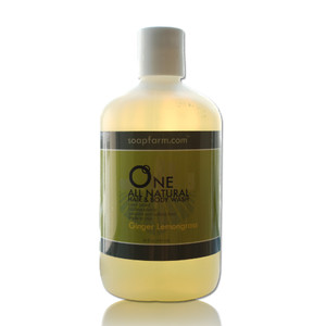 ONE Natural Hair & Body Wash 20 oz Ginger Lemongrass ONE Natural Hair & Body Wash 20 oz Ginger Lemongrass